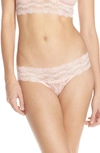 B.tempt'd By Wacoal 'lace Kiss' Thong In Crystal Rose