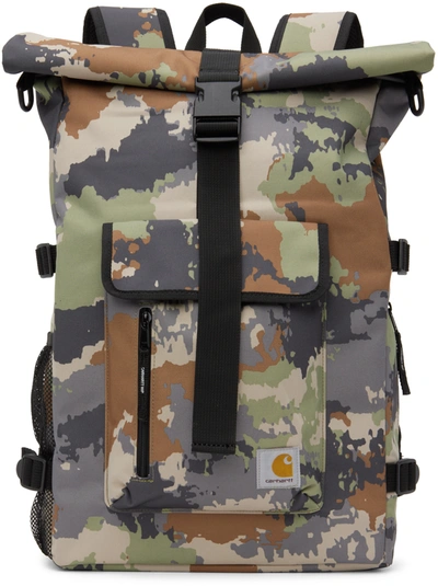 Carhartt Black Philis Backpack In Trail Print Woodland