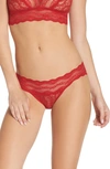 B.tempt'd By Wacoal 'lace Kiss' Bikini In Haute Red