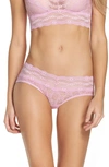 B.tempt'd By Wacoal 'lace Kiss' Hipster Briefs In Pastel Lavender