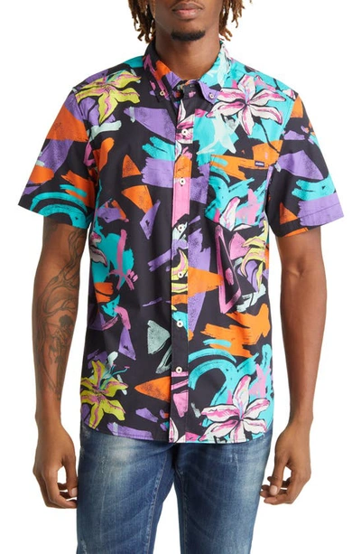 Chubbies Soft Stretch Full Button Short Sleeve Shirt In The Show Stopper