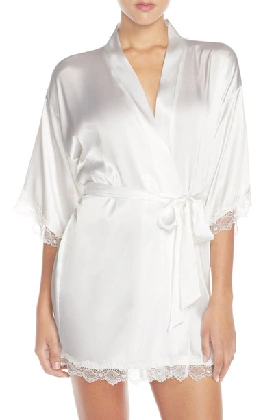 In Bloom By Jonquil The Bride Short Satin Wrap In White
