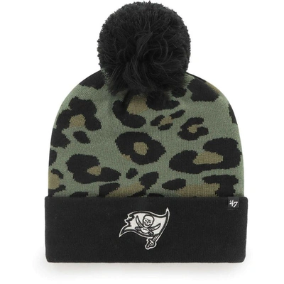 47 ' Green/black Tampa Bay Buccaneers Bagheera Cuffed Knit Hat With Pom