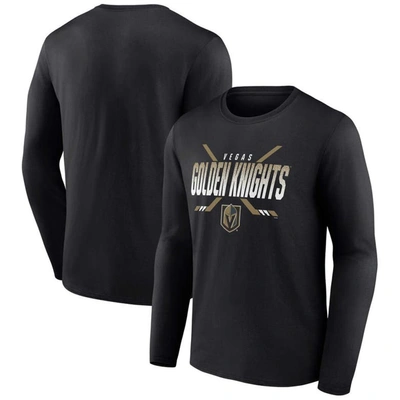 Fanatics Branded Black Vegas Golden Knights Covert Long Sleeve T-shirt