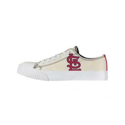 Foco Cream St. Louis Cardinals Low Top Canvas Shoes