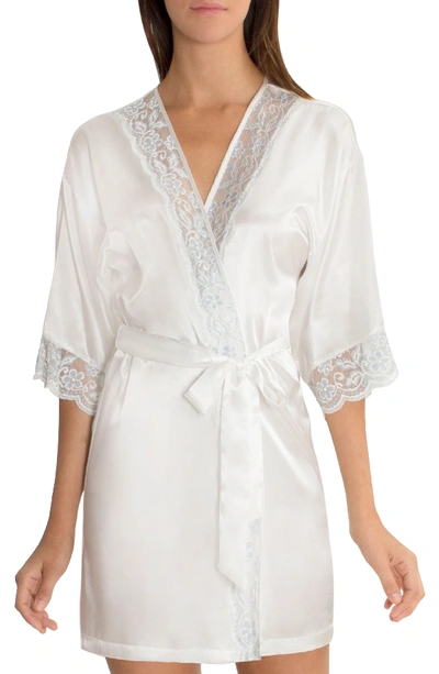 In Bloom By Jonquil Satin Robe In Ivory
