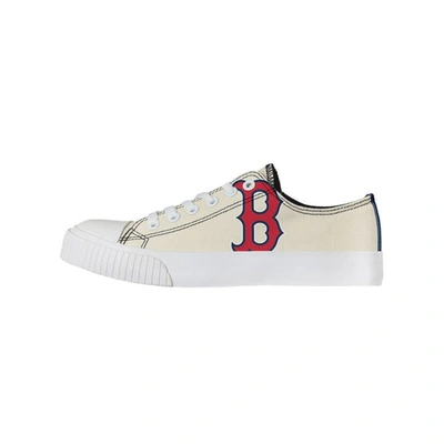 Foco Cream Boston Red Sox Low Top Canvas Shoes