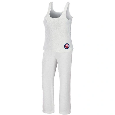 Wear By Erin Andrews Cream Chicago Cubs Cozy Lounge Tank Top & Pants Set