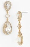 Nadri Cubic Zirconia Drop Earrings In Gold