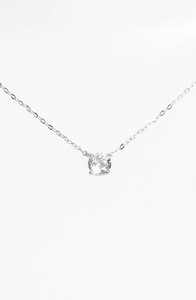Nadri Cubic Zirconia Pendant Necklace In Silver