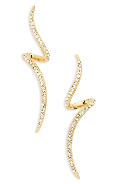 Nadri Citron Linear Drop Earrings In Gold