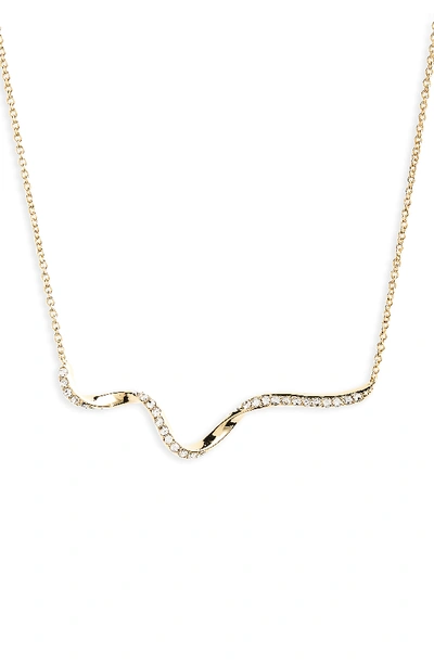 Nadri Citron Frontal Necklace In Gold