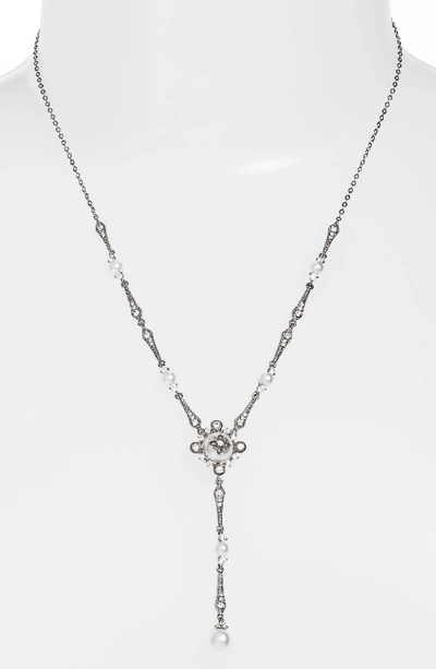 Nadri Crystal Y-necklace In Black