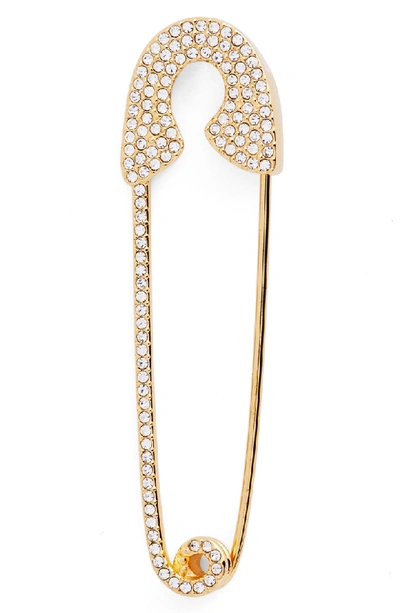 Nadri Pave Safety Pin In Gold