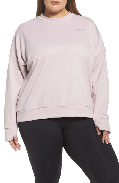 Nike Therma Sphere Element Running Top In Particle Rose