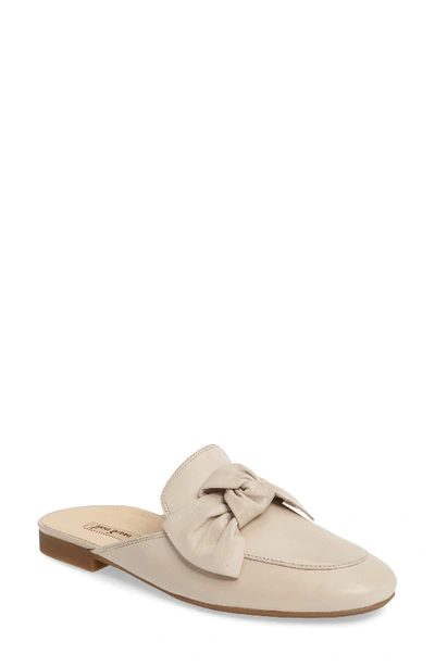 Paul Green Mary Bow Mule Loafer In Sabbia Leather