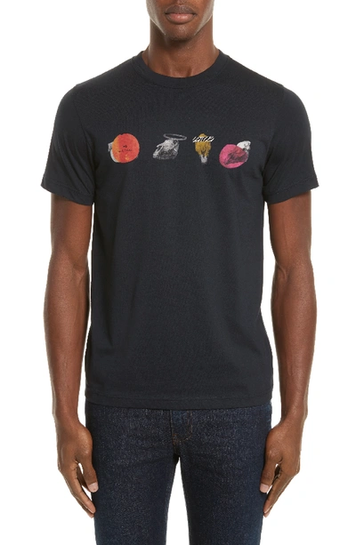 Ps By Paul Smith Mini Skulls Graphic T-shirt In Blue