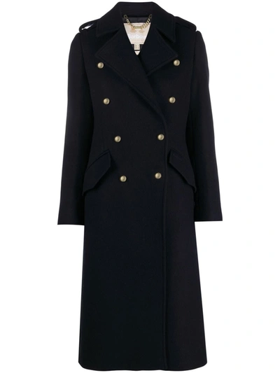 Navy Double Breasted Military Coat