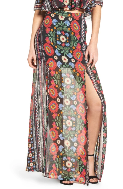 Show Me Your Mumu Mick Double Slit Skirt In Mexicali