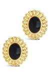 Sterling Forever Ainsley Studs In Gold