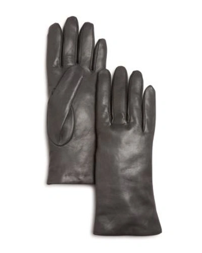 Bloomingdale's Cashmere Lined Leather Gloves - 100% Exclusive In Gray