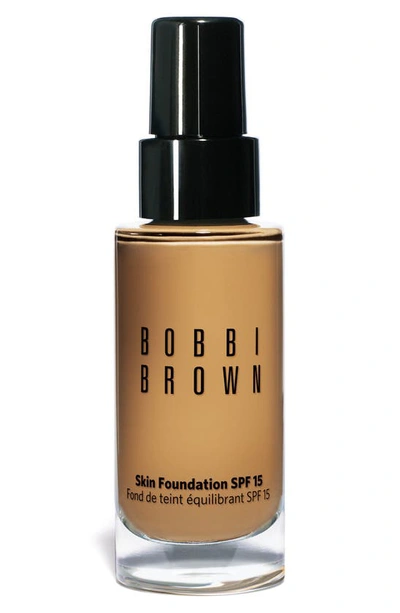 Bobbi Brown Skin Foundation Broad Spectrum Spf 15 In Warm Honey 5.5 (medium Dark Beige With Golden Undertones)