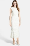 Js Collections Soutache Mesh Dress In Ivory