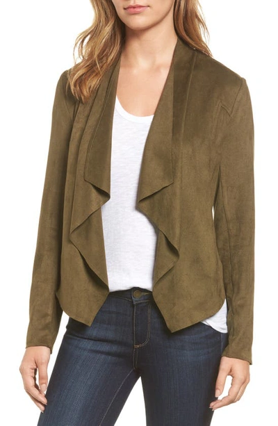 Kut From The Kloth Tayanita Faux Suede Jacket In Olive