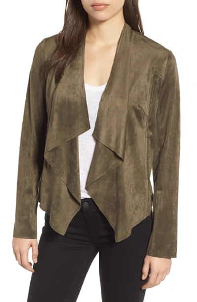 Kut From The Kloth Tayanita Faux Suede Jacket In Light Olive