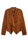 Kut From The Kloth Tayanita Faux Suede Jacket In Mocha