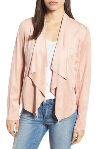 Kut From The Kloth Tayanita Faux Suede Jacket In Rose