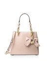 Michael Michael Kors Cynthia Small Convertible Leather Satchel In Soft Pink