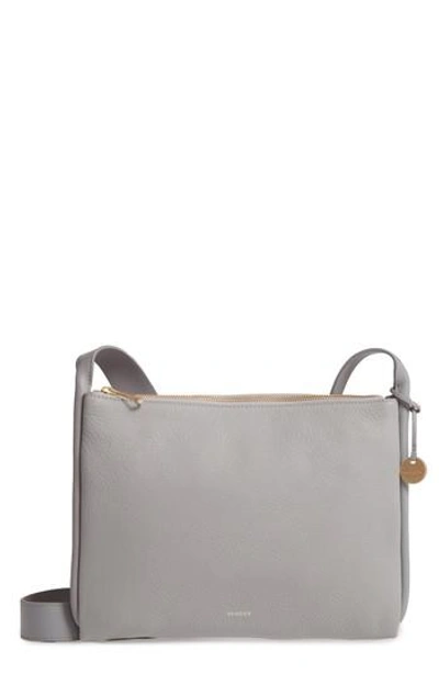 Skagen Slim Anesa Leather Crossbody Bag - Grey In Light Ash