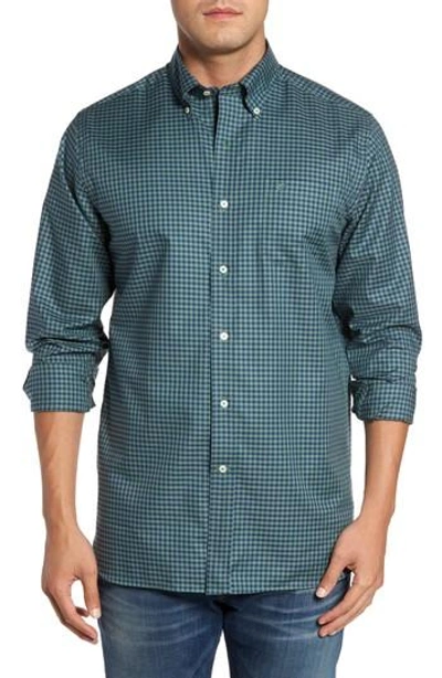 Southern Tide Ridgeland Classic Fit Plaid Sport Shirt In Dark Green