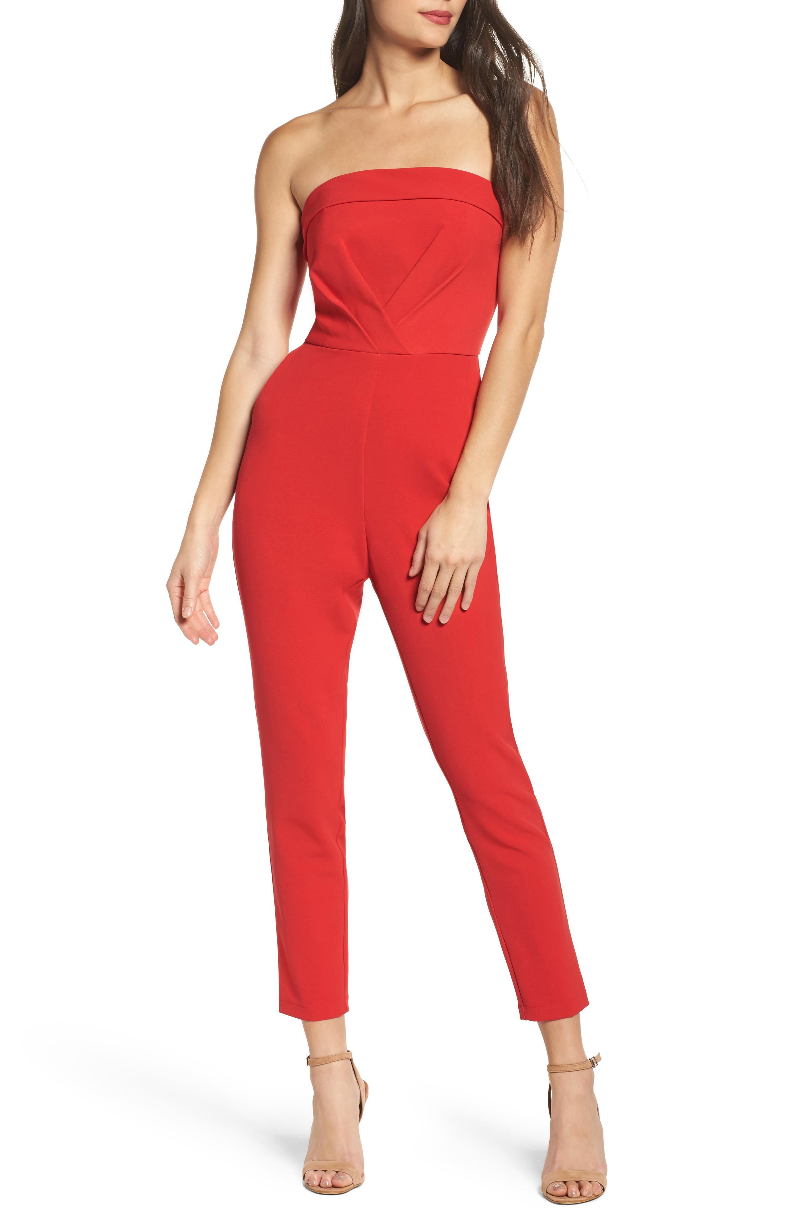 adelyn rae red jumpsuit