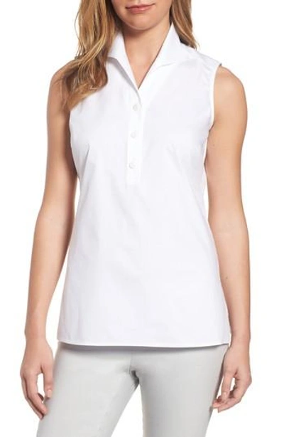 Foxcroft Dani Button Back Shirt In White