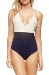 Tavik Chase One-piece Swimsuit In Evening Blue
