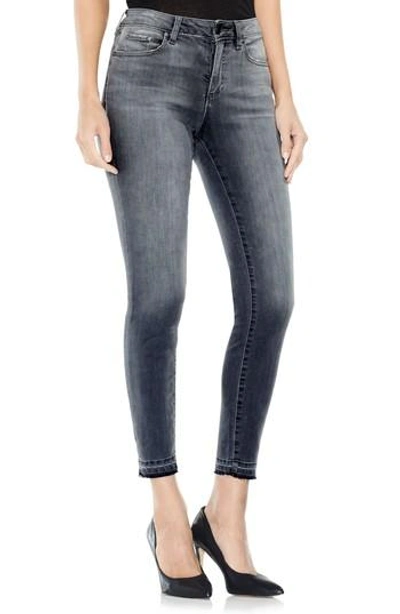 Two By Vince Camuto Grey Released Hem Jeans In Cobblestone