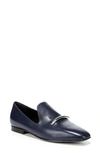 Via Spiga Tallis Flat Loafer In Midnight Leather