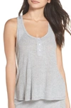 Splendid Racerback Sleep Tank In Light Heather Grey