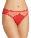 Thistle & Spire Eyelash Mirage Thong In Candy Apple