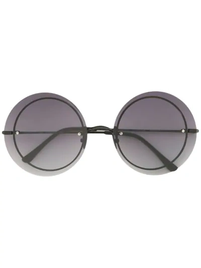 Spektre Round Frame Sunglasses - Black