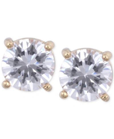 Anne Klein Crystal Stud Earrings In Gold