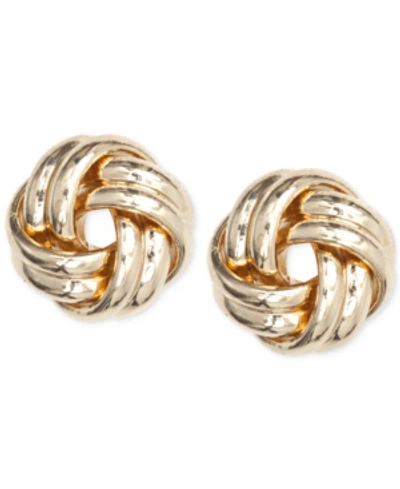 Anne Klein Knot Stud Earrings In Gold