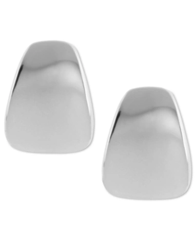 Robert Lee Morris Soho Earrings, Silver-tone Wide Wedge Clip-on Earrings