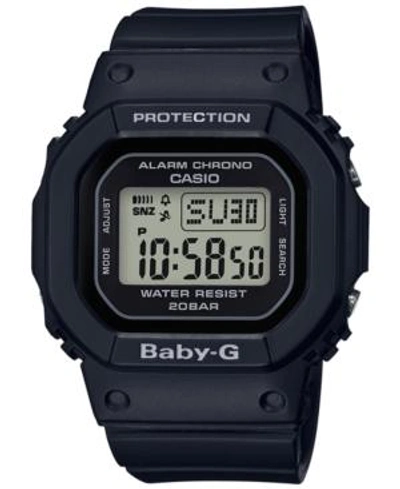 Baby-g Women's Digital Black Resin Strap Watch 40mm