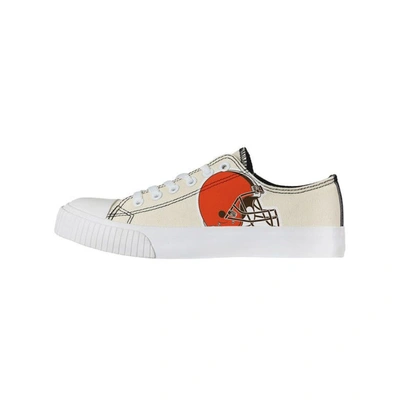 Foco Cream Cleveland Browns Low Top Canvas Shoes