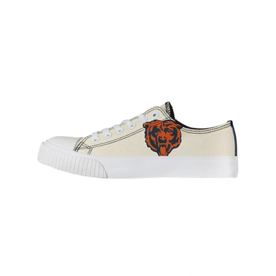 Foco Cream Chicago Bears Low Top Canvas Shoes