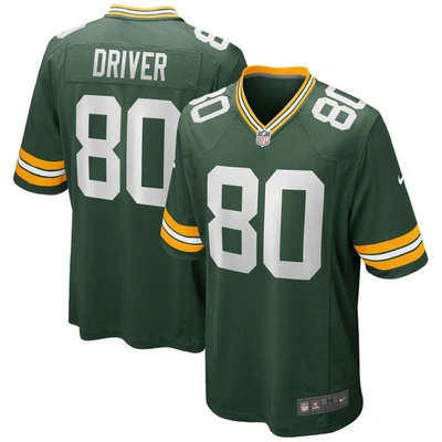 Nike Donald Driver Green Green Bay Packers Game Retired Player Jersey