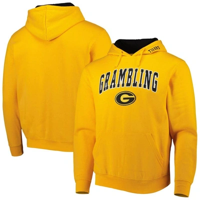 Colosseum Gold Grambling Tigers Arch & Logo 3.0 Pullover Hoodie